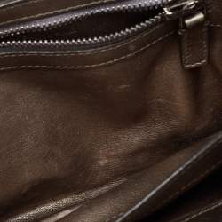 Pre Owned Tom Ford Metallic Silver Python Leather Small Natalia Crossbody Bag