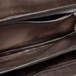 Pre Owned Tom Ford Metallic Silver Python Leather Small Natalia Crossbody Bag