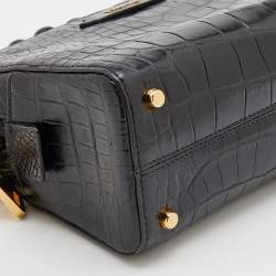 Pre Owned Tom Ford Black Alligator Leather Shoulder Bag