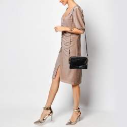 Pre Owned Tom Ford Black Alligator Leather Shoulder Bag