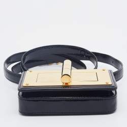 Pre Owned Tom Ford Black Patent Leather Mini Natalia Crossbody Bag