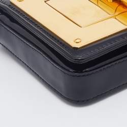 Pre Owned Tom Ford Black Patent Leather Mini Natalia Crossbody Bag