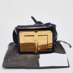 Pre Owned Tom Ford Black Patent Leather Mini Natalia Crossbody Bag