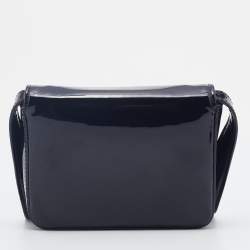 Pre Owned Tom Ford Black Patent Leather Mini Natalia Crossbody Bag