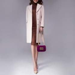 مملوكة مسبقًا Tom Ford Purple Velvet Mini Natalia Shoulder Bag