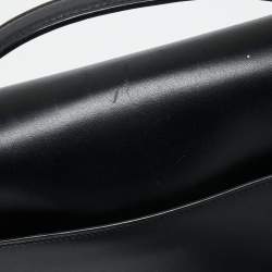 Pre Owned Tom Ford Black Leather Flap Shoulder Bag