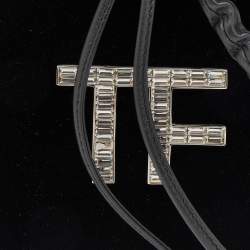 Pre Owned Tom Ford Black Velvet Crystal TF Mini Bucket Bag