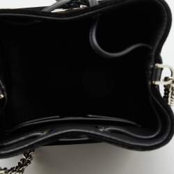 Pre Owned Tom Ford Black Velvet Crystal TF Mini Bucket Bag