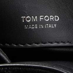 Pre Owned Tom Ford Black Velvet Crystal TF Mini Bucket Bag