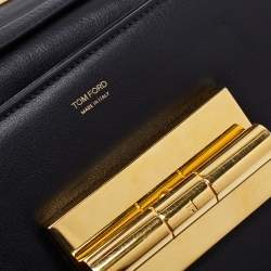 Pre Owned Tom Ford Black Leather Small Natalia Crossbody Bag
