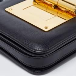 Pre Owned Tom Ford Black Leather Small Natalia Crossbody Bag