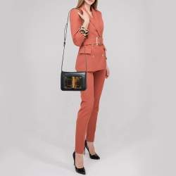 Pre Owned Tom Ford Black Leather Small Natalia Crossbody Bag