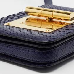 Tom Ford Blue Python Small Natalia Crossbody Bag
