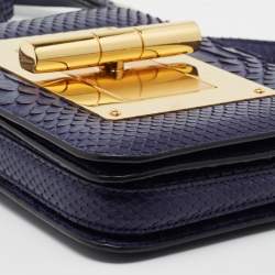 Tom Ford Blue Python Small Natalia Crossbody Bag