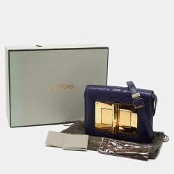 Tom Ford Blue Python Small Natalia Crossbody Bag