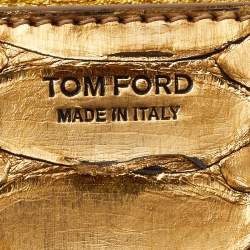 Tom Ford Gold Python Natalia Wallet On Chain