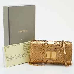 Tom Ford Gold Python Natalia Wallet On Chain