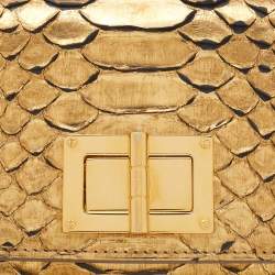 Tom Ford Gold Python Natalia Wallet On Chain