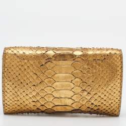 Tom Ford Gold Python Natalia Wallet On Chain