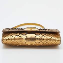 Tom Ford Gold Python Natalia Wallet On Chain