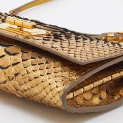 Tom Ford Gold Python Natalia Wallet On Chain