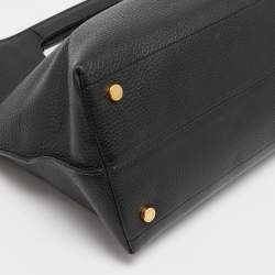 Pre Owned Tom Ford Black Leather Large Fold Over Alix Tote