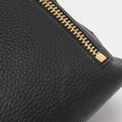 Pre Owned Tom Ford Black Leather Large Fold Over Alix Tote