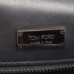 Tom Ford Metallic Silver Python Natalia Chain Shoulder Bag