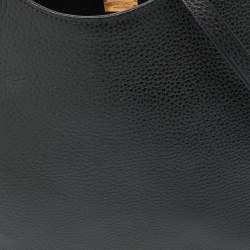 Pre Owned Tom Ford Black Leather Alix Fold Over Clutch