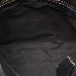 Pre Owned Tom Ford Black Leather Alix Fold Over Clutch