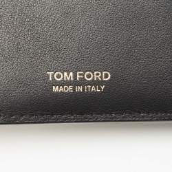 Tom Ford Black Python Flap Frence Wallet 