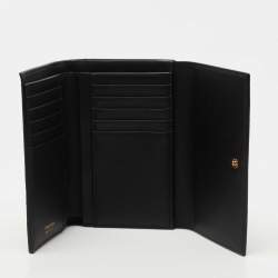 Tom Ford Black Python Flap Frence Wallet 