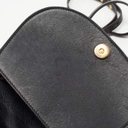 Tom Ford Black Leather T Twist Camera Bag