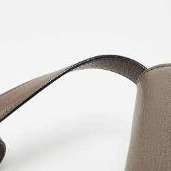 Pre Owned Tom Ford Dark Beige Leather Small Natalia Shoulder Bag