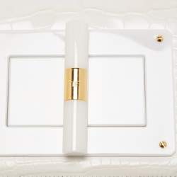 Pre Owned حقيبة كتف توم فورد ناتاليا إيست ويست جلد ثعبان ذهبي