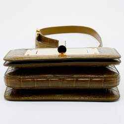 Pre Owned Tom Ford Green Alligator Small Natalia Crossbody Bag