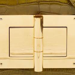 Pre Owned Tom Ford Green Alligator Small Natalia Crossbody Bag