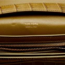 Pre Owned Tom Ford Green Alligator Small Natalia Crossbody Bag