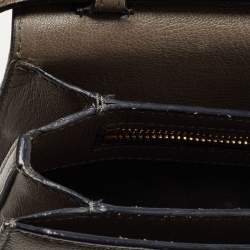 Pre Owned Tom Ford Dark Grey Leather Small Natalia Crossbody Bag