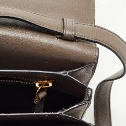 Pre Owned Tom Ford Dark Grey Leather Small Natalia Crossbody Bag