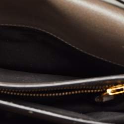 Pre Owned Tom Ford Dark Grey Leather Small Natalia Crossbody Bag