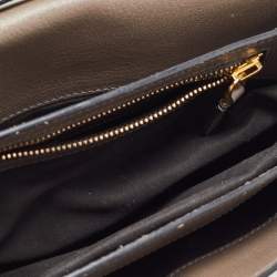 Pre Owned Tom Ford Dark Grey Leather Small Natalia Crossbody Bag