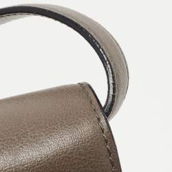 Pre Owned Tom Ford Dark Grey Leather Small Natalia Crossbody Bag