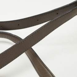 Pre Owned Tom Ford Dark Grey Leather Small Natalia Crossbody Bag