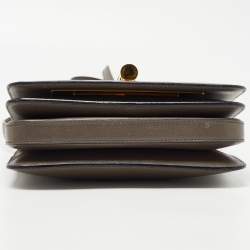 Pre Owned Tom Ford Dark Grey Leather Small Natalia Crossbody Bag