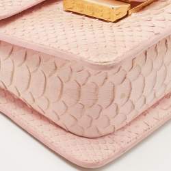 Pre Owned Tom Ford Pink Python Sienna Chain Shoulder Bag