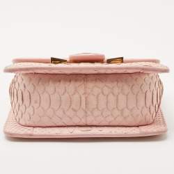 Pre Owned Tom Ford Pink Python Sienna Chain Shoulder Bag