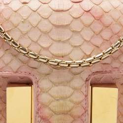 Pre Owned Tom Ford Pink Python Sienna Chain Shoulder Bag