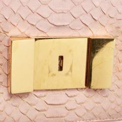Pre Owned Tom Ford Pink Python Sienna Chain Shoulder Bag