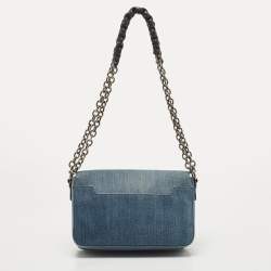 Pre Owned Tom Ford Blue Denim Medium Natalia Shoulder Bag